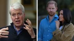 Harry and Meghan's media treatment echoes what happened to Diana, Earl Spencer tells BBC 