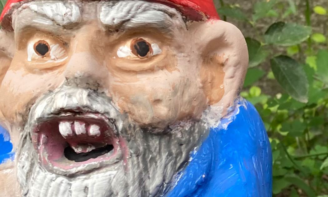 Garden gnome fails to defend tiny patch of land against claim