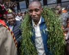 Sabastian Sawe receives hero’s welcome in Kenya after sub-two hour marathon feat