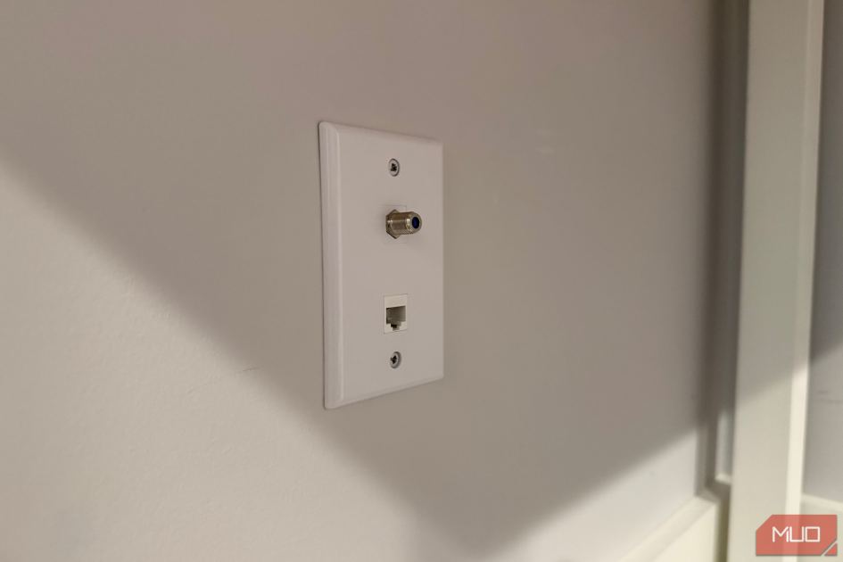 You don't have to run Ethernet or settle for powerline; the cable you need is already in the wall
