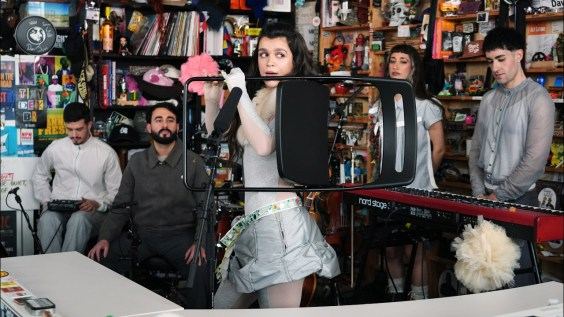 Amaia Played A Chair Flute On Tiny Desk