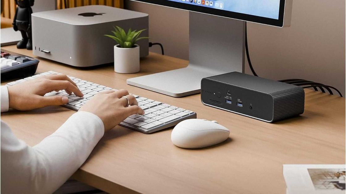 This Thunderbolt 5 dock with a built-in SSD is $100 off for the first time