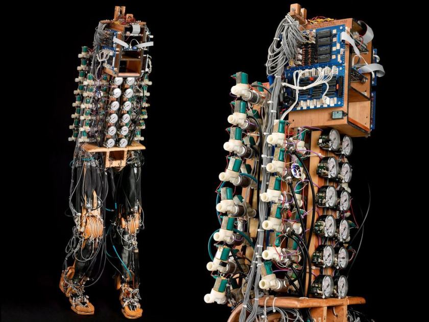 This DIY Bipedal Robot Used Pneumatic “Air-Muscles” Instead of Motors