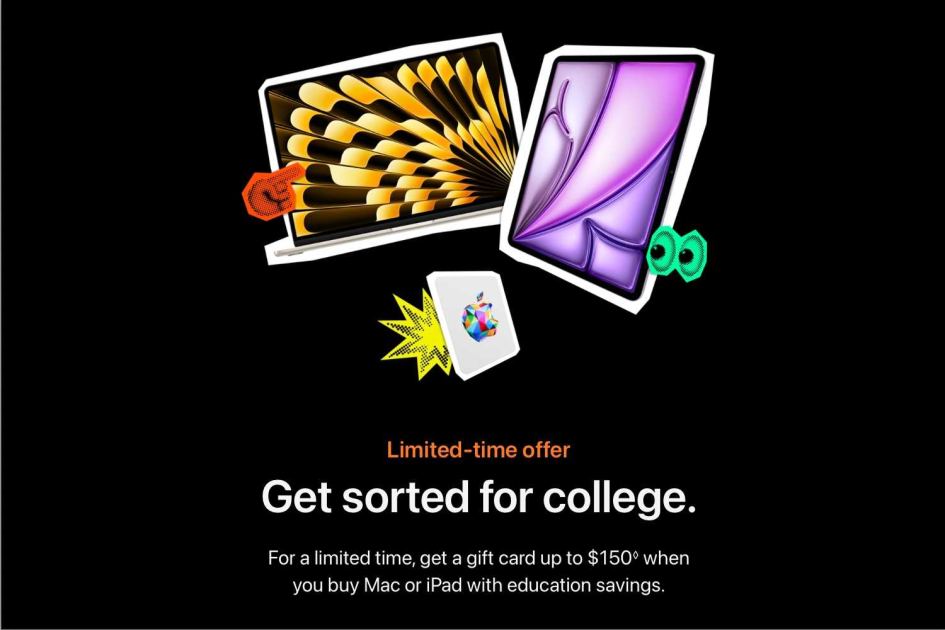 Apple extends Back to School Deal gift card offer through September