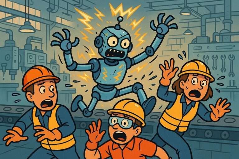 Robo-party clown ignores Asimov's first law of robotics
