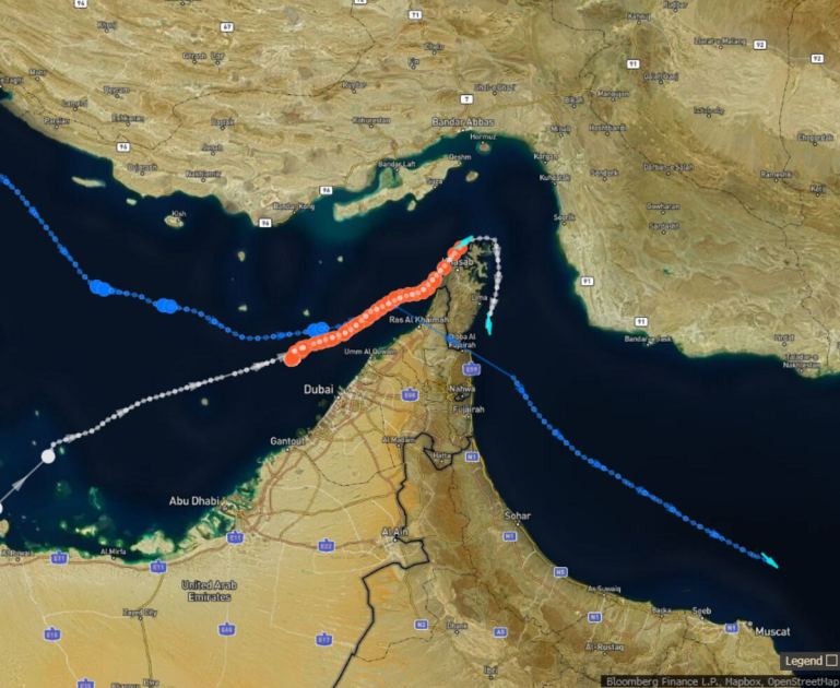 Fewer Ships Transiting Hormuz Along Oman Coast After U-Turns