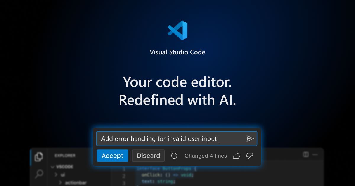 Visual Studio Code - The open source AI code editor