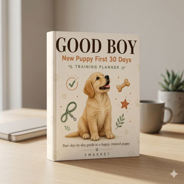 Buy New Puppy Training Planner | First 30 Days Puppy Journal | Dog training