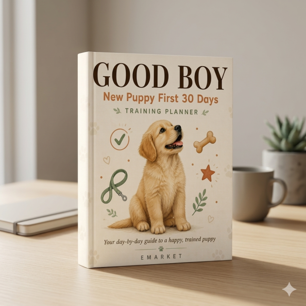 Buy New Puppy Training Planner | First 30 Days Puppy Journal | Dog training