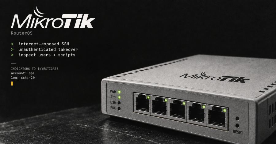 Attackers Hijack MikroTik Routers Through Internet-Exposed SSH Without Authentication