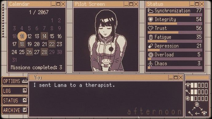 Raise up a mech pilot and make sure she doesn't get Evangelion-level depressed in the sci-fi visual novel Valkyrie Iteration: Mecha Pilot Raising Pocket Simulator