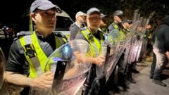 Minister condemns disorder at Portsmouth anti-migrant protest after police officers hurt