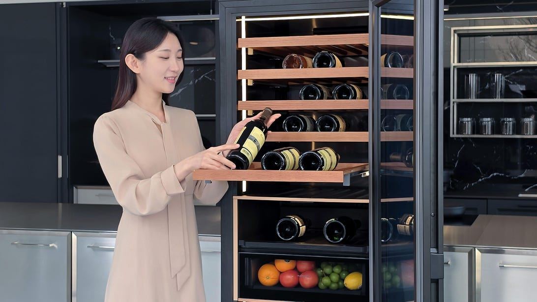 Samsung's New AI Wine Fridge Will Keep Tabs on That Vintage Merlot for You