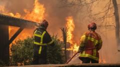 More than 250,000 flee wildfires in France and Spain