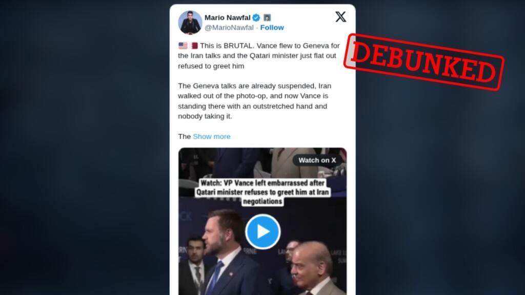 Was JD Vance snubbed by Qatar's prime minister?