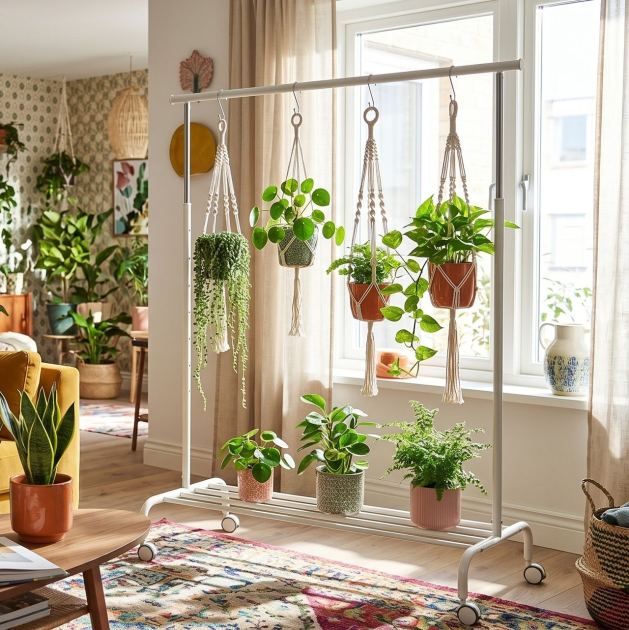  This $20 Clothing Rack Is My Go-To Plant Stand — It's Mobile, Renter-Friendly and a Massive Space-Saver 