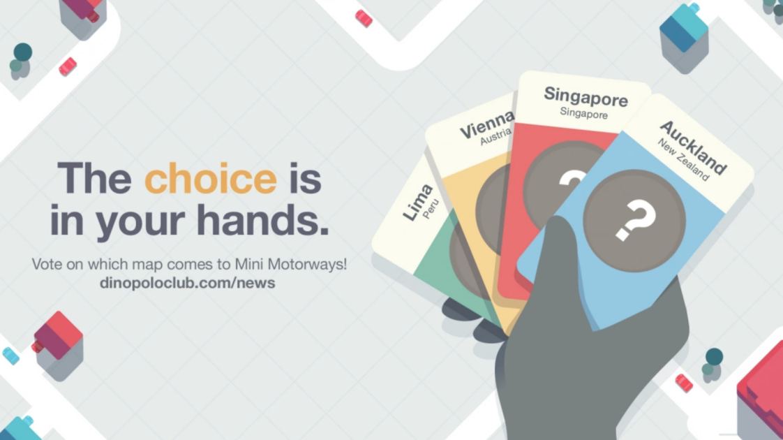 Mini Motorways is letting players vote for its next city map