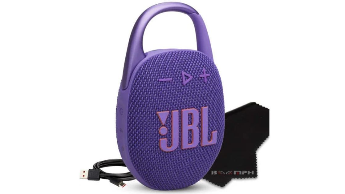 The JBL Clip 5 Portable Bluetooth Speaker is a steal right now at just $59.95