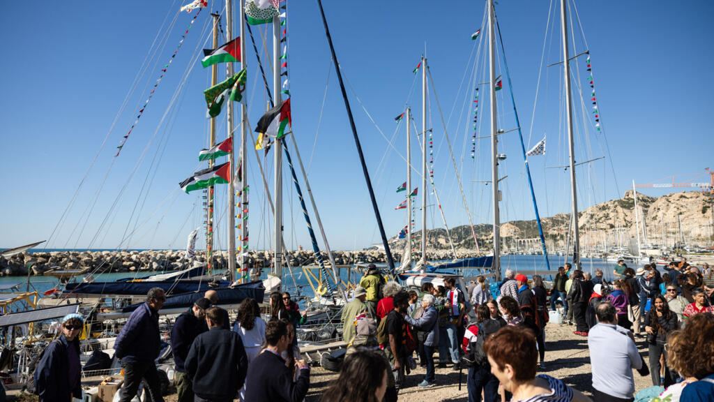 'Gaza, Marseille is with you!': French boats set sail to join international aid flotilla