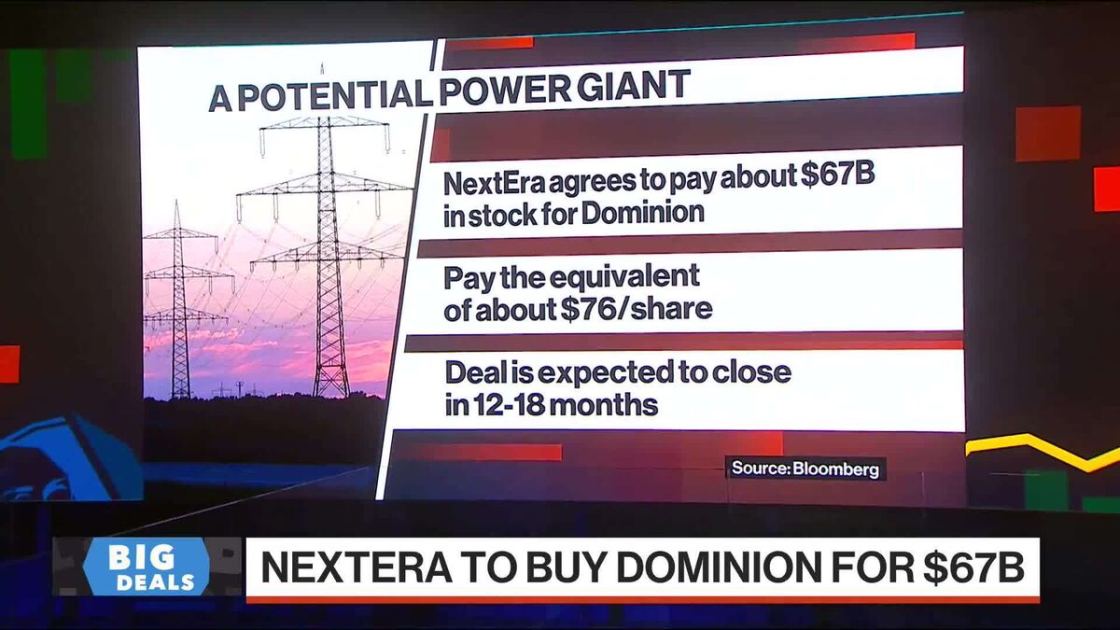 NextEra to Buy Dominion for $67B to Form Power Giant