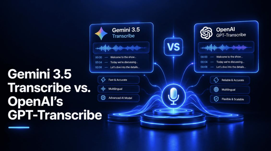 Gemini 3.5 Transcribe vs OpenAI’s GPT-Transcribe