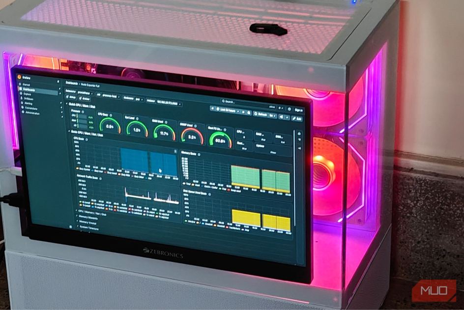 A portable monitor was the best upgrade I made to my Proxmox homelab