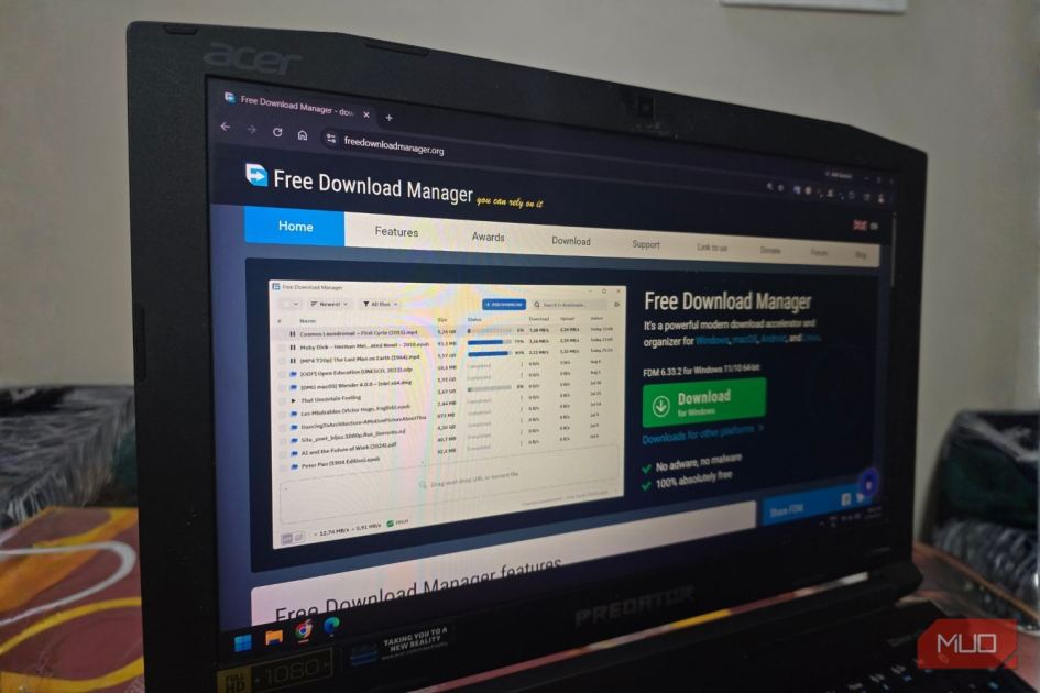 Your browser is definitely not the best way to download files — use this instead