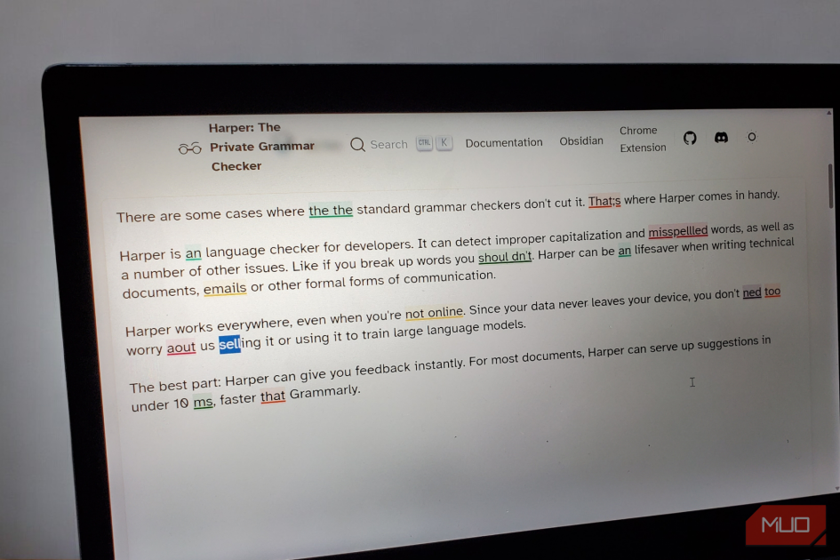 My favorite Grammarly alternative checks writing entirely on my device