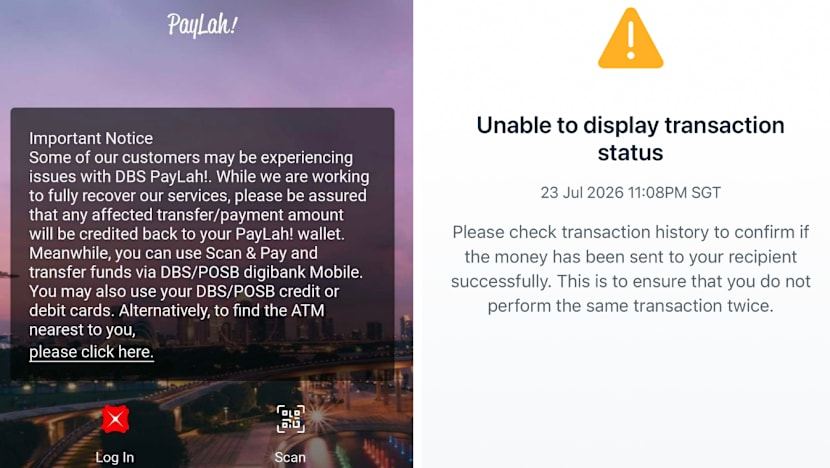 DBS PayLah! hit by service disruption on Jul 23 evening, bank says affected transactions will be refunded