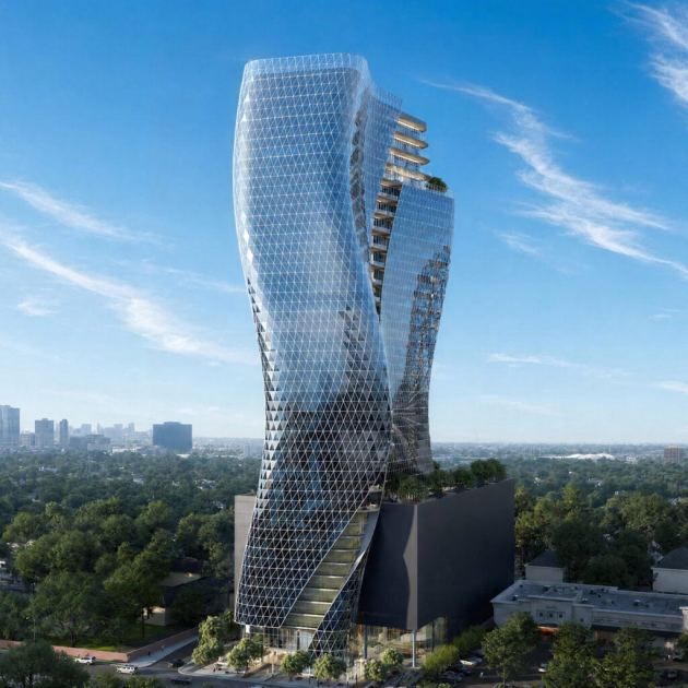 STG Design unveils upcoming “unconventional, sinuous” Houston skyscraper