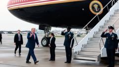 Trump confirms he switched planes after Nato summit because of possible threat 