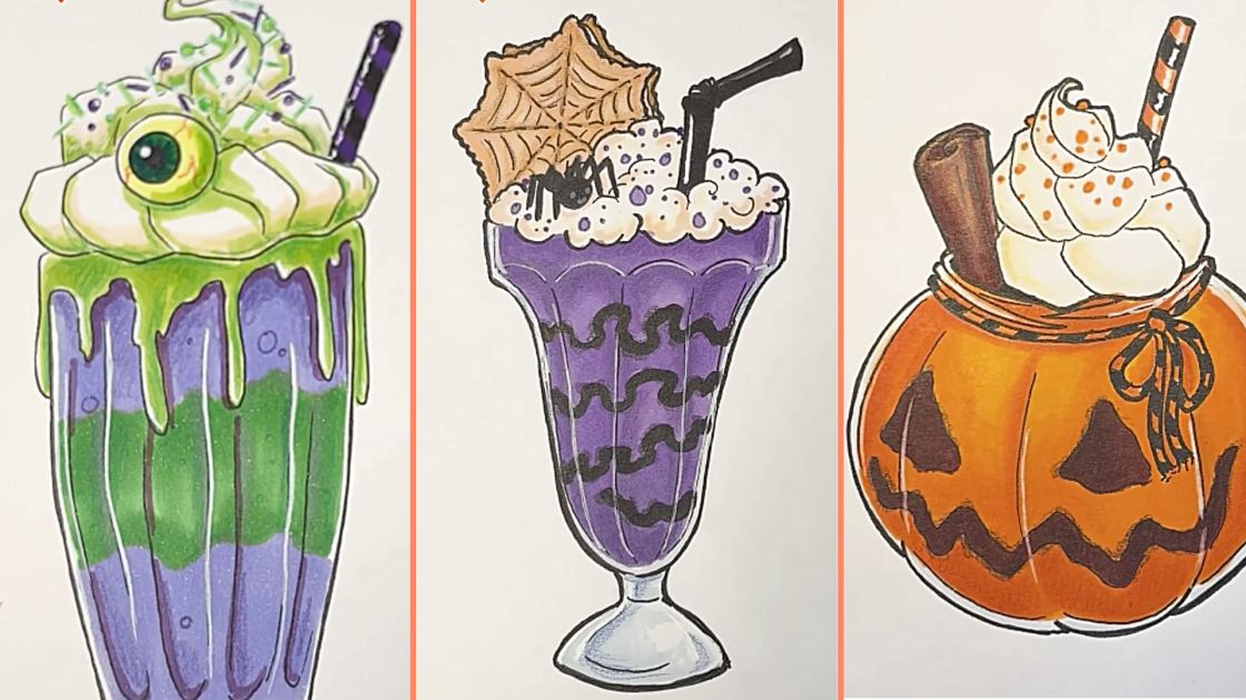  Tutorial: How to draw monstrous milkshakes 