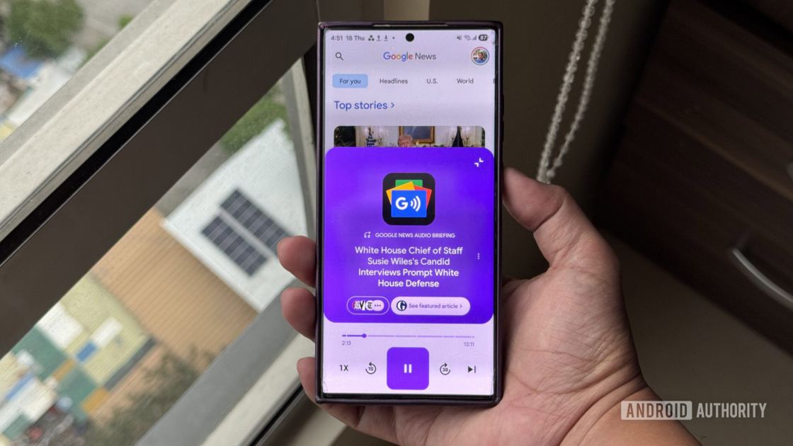 Google News could soon give you a convenient new way to consume its audio briefings