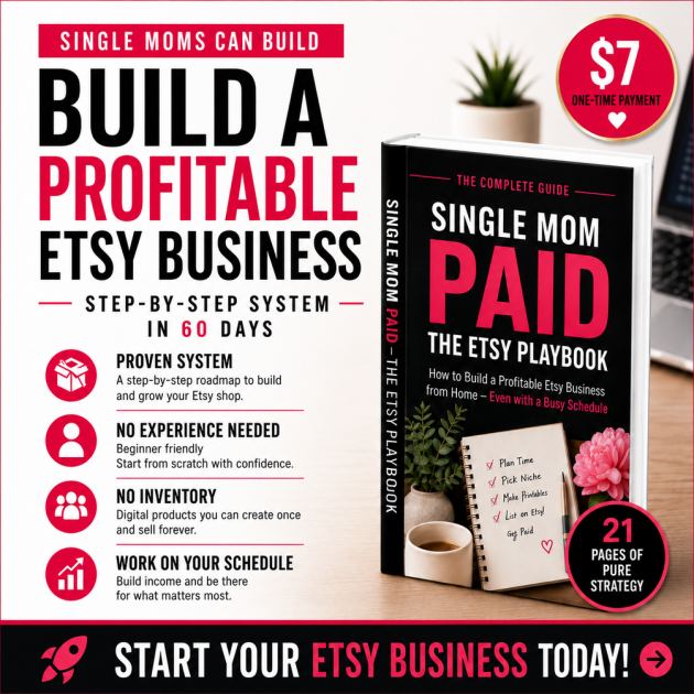 Single Mom PAID - The Etsy Playbook
