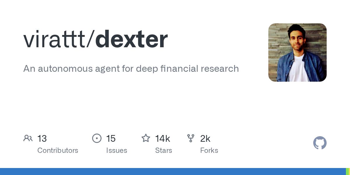 Dexter: An autonomous agent for deep financial research