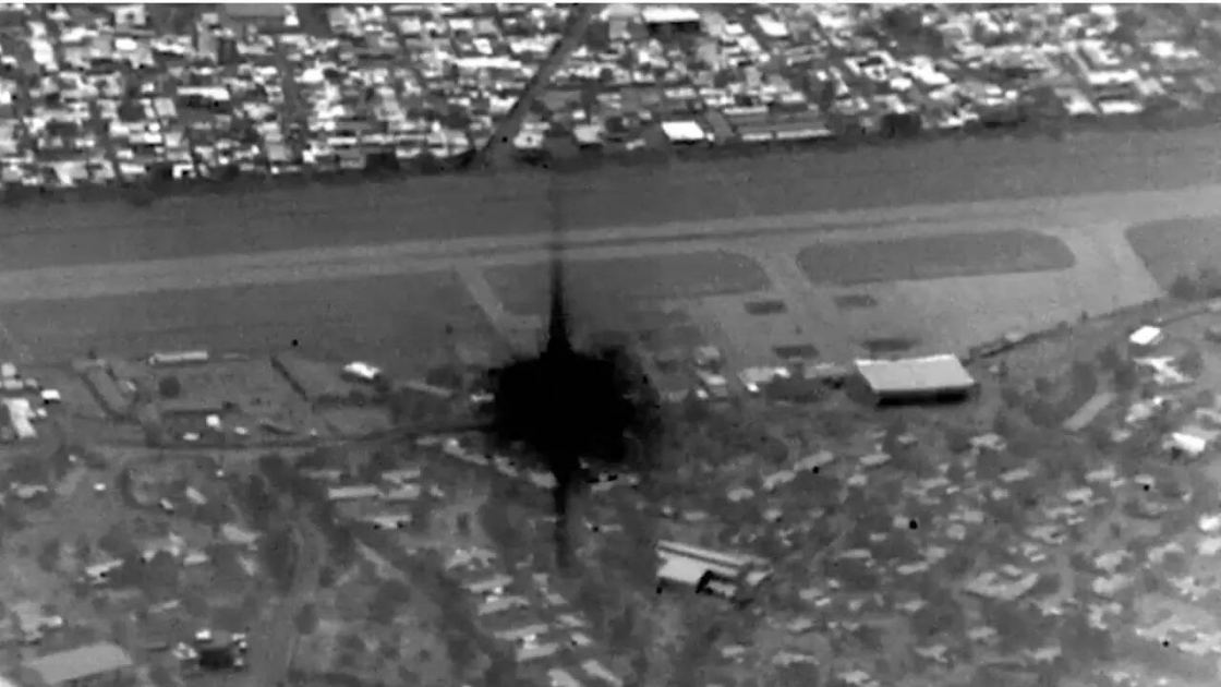 US shares video of strikes on 90 Iranian military targets on Kharg Island - watch