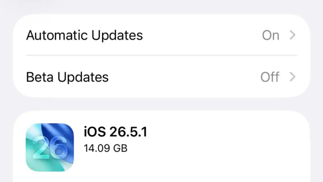 iOS 26.5.1 update fixes charging problem with Phone 17 and iPhone Air