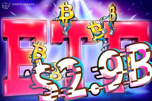 Spot Bitcoin ETF outflows total $2.9B as BTC price drops to new 2026 low