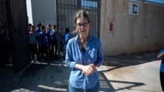 Watch: Pupils return to West Bank school behind barbed wire to protect against settlers