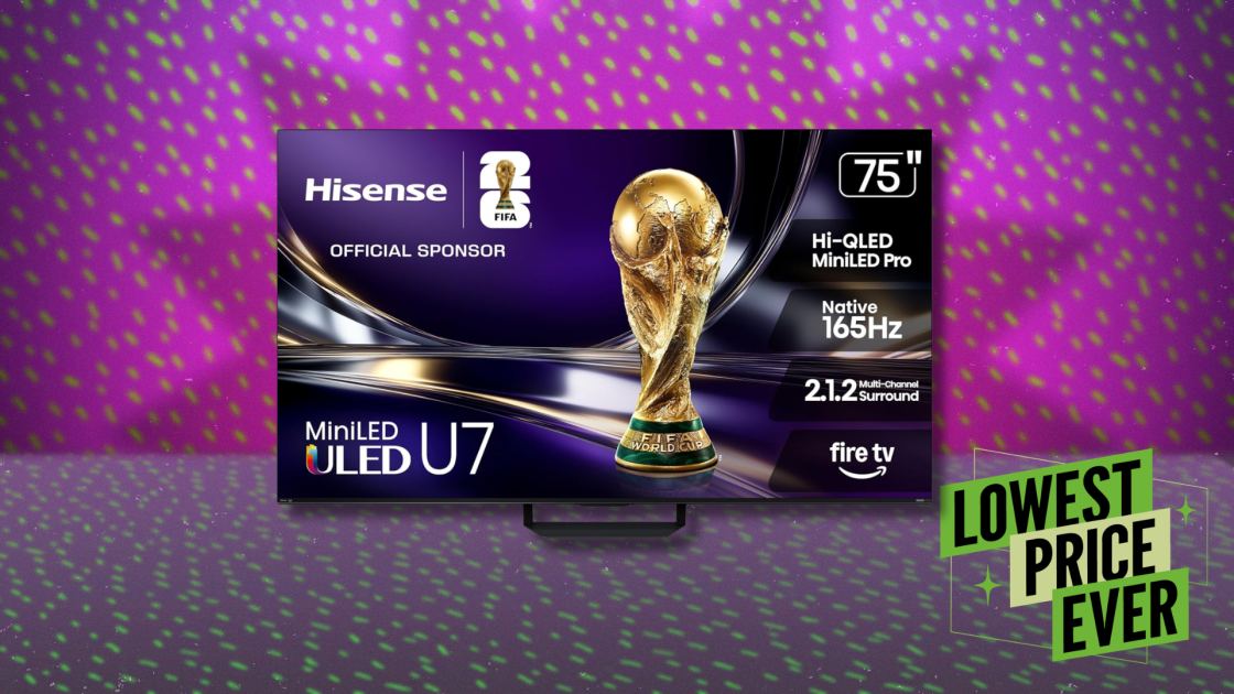 This Massive Hisense U7 QLED TV Is 40% Off in an Early Prime Day Deal