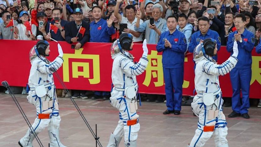 China launches rocket to send astronaut on year-long space mission as it eyes 2030 moon landing