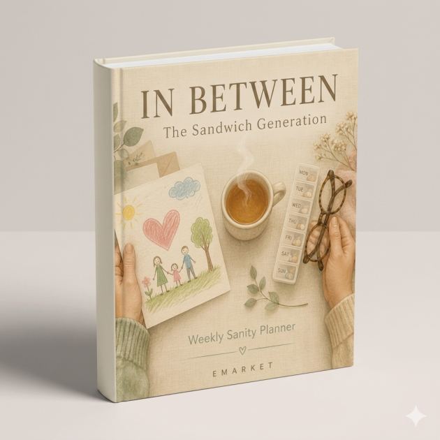Buy sandwich generation weekly planner PDF · caregiver planner for aging parents and kids