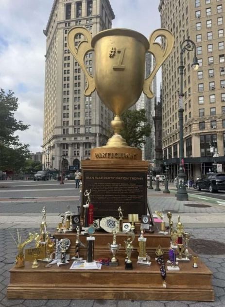 Trump's participation trophy heads to the Big Apple