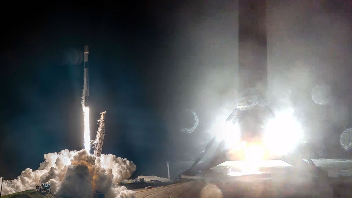 Falcon 9 rocket sets new reuse record on SpaceX's 2nd Starlink launch of the day 