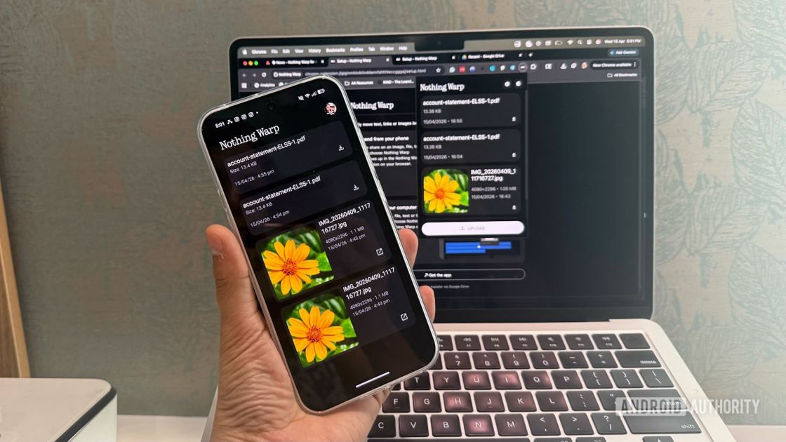 Nothing promised AirDrop support, but gave us Nothing Warp instead