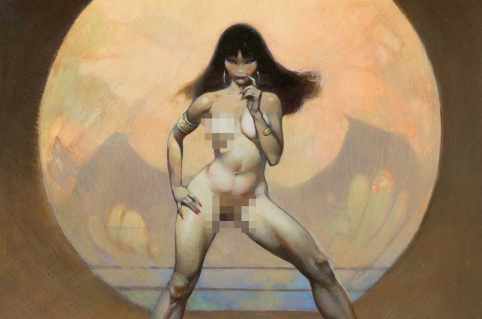 Frazetta painted the clothes off Vampirella, sold the result for $3.1M