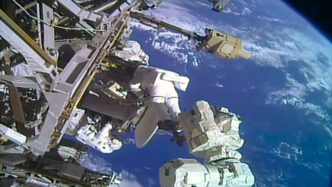  'You just saved the video dish': Two astronauts complete spacewalk to replace ISS antenna 