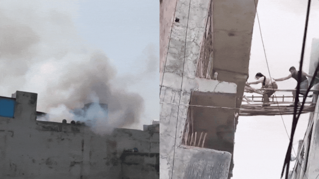 2 dead, several trapped as fire breaks out at Noida residential building