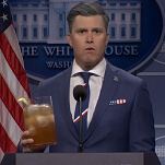 Colin Jost says Pete Hegseth managed to out-ridiculous Saturday Night Live